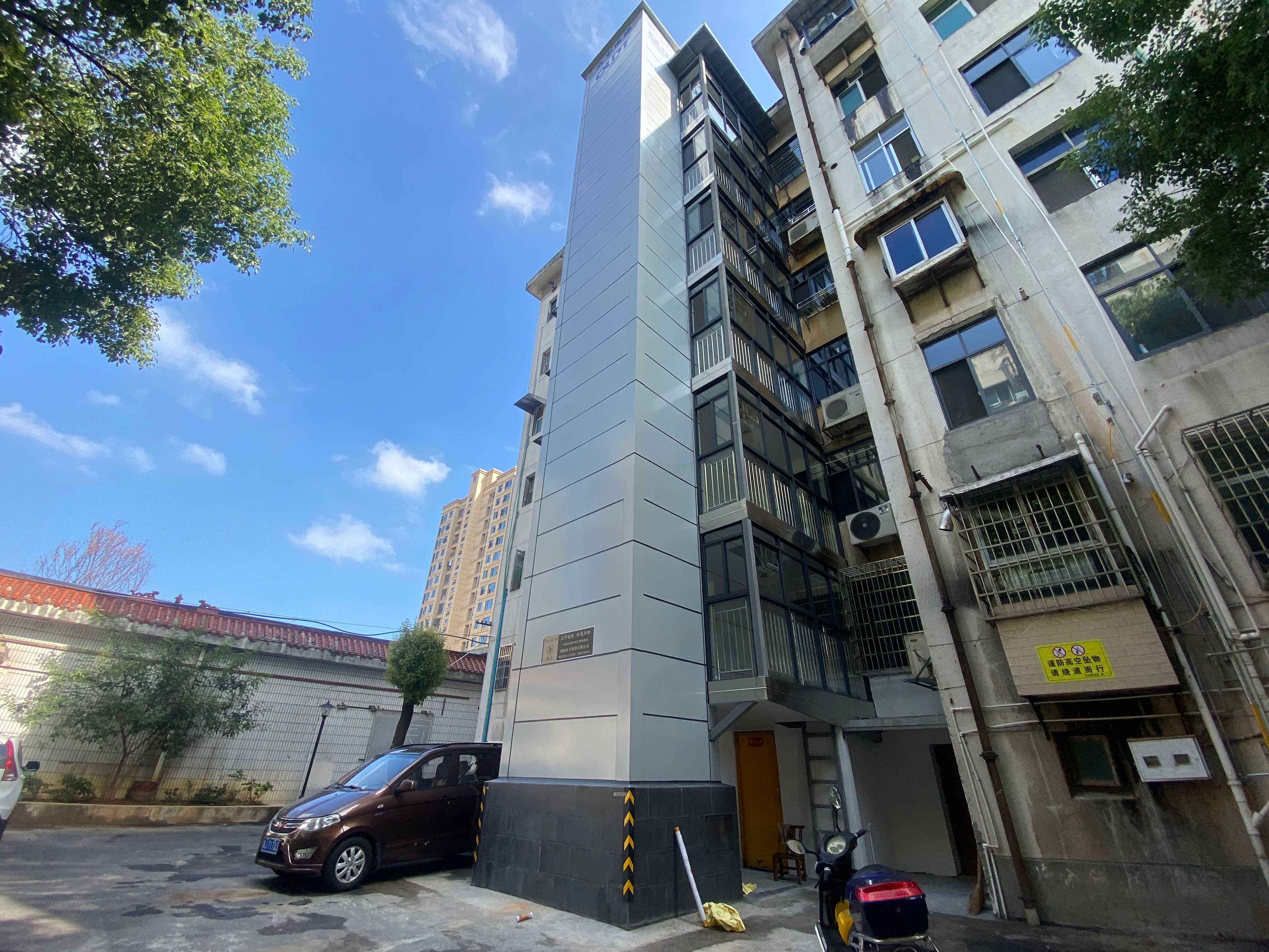 常德市津市市同心小区中栋东单元加装电梯项目